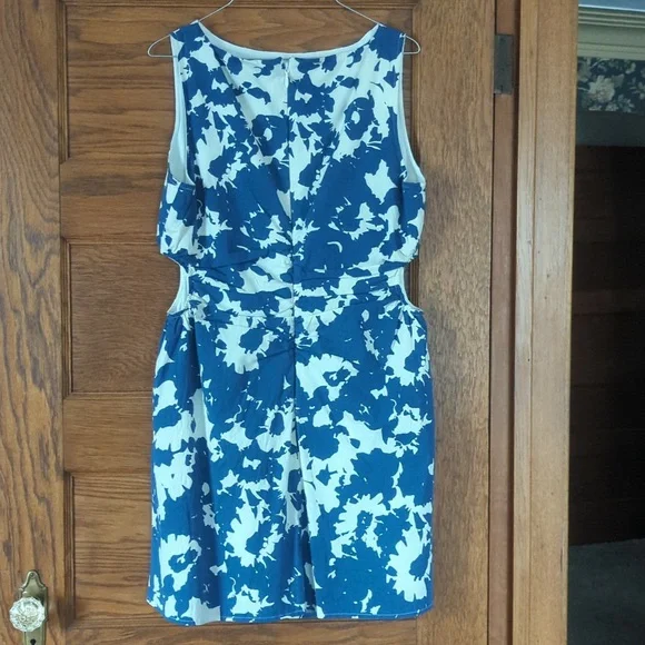 Abercrombie & Fitch Stretch Cotton Cutout Sleeveless Mini Dress Size L - Picture 6 of 11